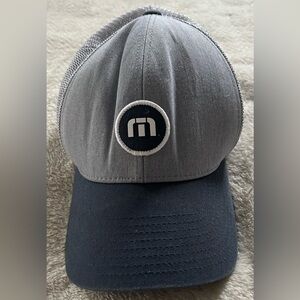 Travis Mathew Black and Gray Flexfit Cap